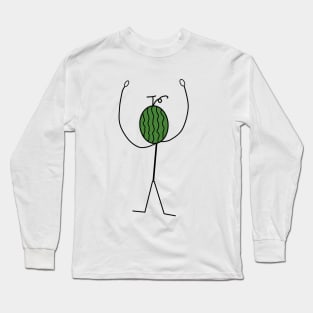 Twinkling Watermelon doodle Kdrama Long Sleeve T-Shirt